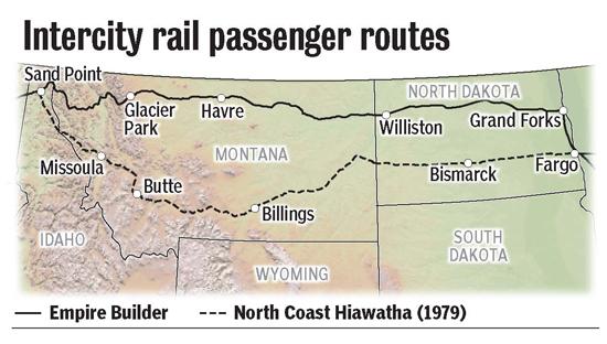 Amtrak Stations In Montana Map Tester Gets Ok For Amtrak Route Study State Regional Helenair Com