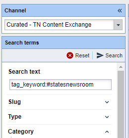 States Newsroom Keyword Search