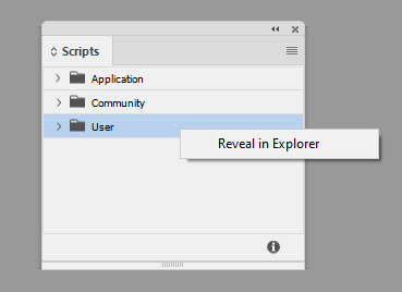 Finding the User Scripts folder