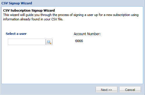 csv subscription signup wizard | subscription | community