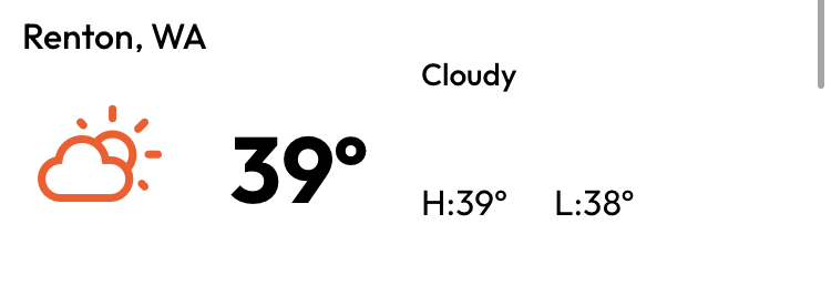 Current Weather Card