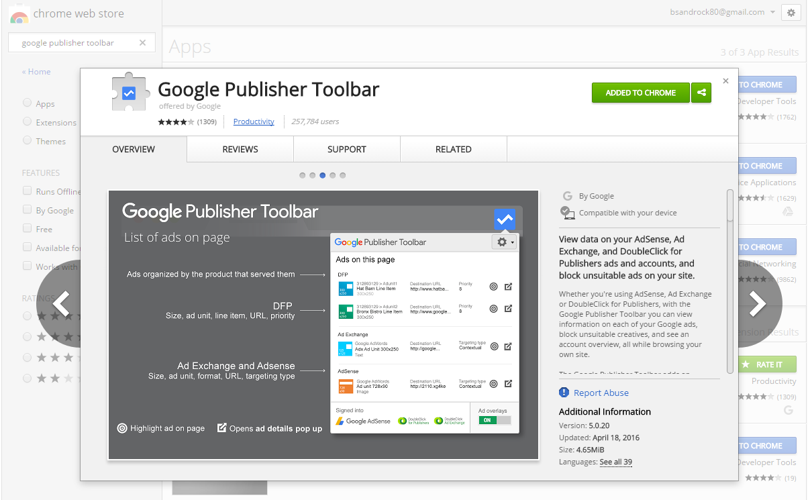 Google Publisher Toolbar