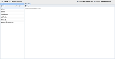 BLOX Static Pages Overview