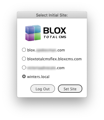 Select Initial Site for Client 5.43.16 and newer for less than 10 domains
