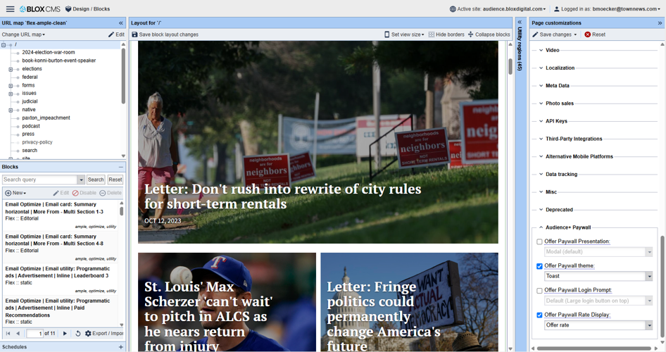 Offer Rate Page Customization Setting
