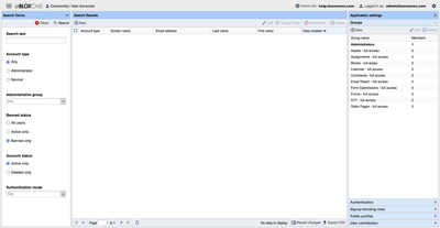 BLOX User Accounts Overview