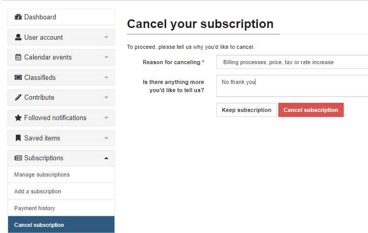 Self Service Cancel (image 5)