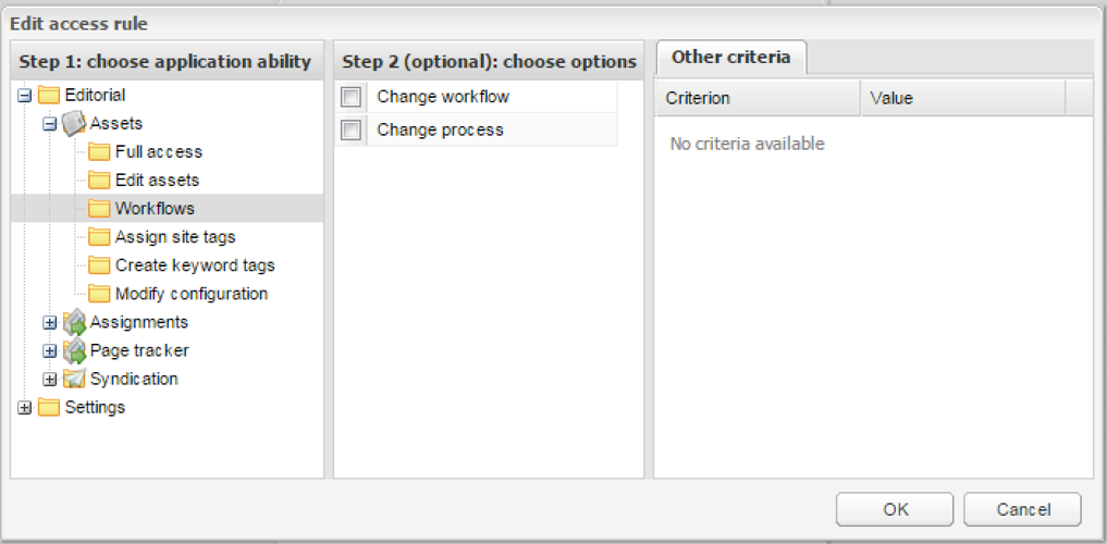 Workflow Permissions Deselected