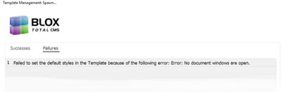 Failed to Set Default Text Styles