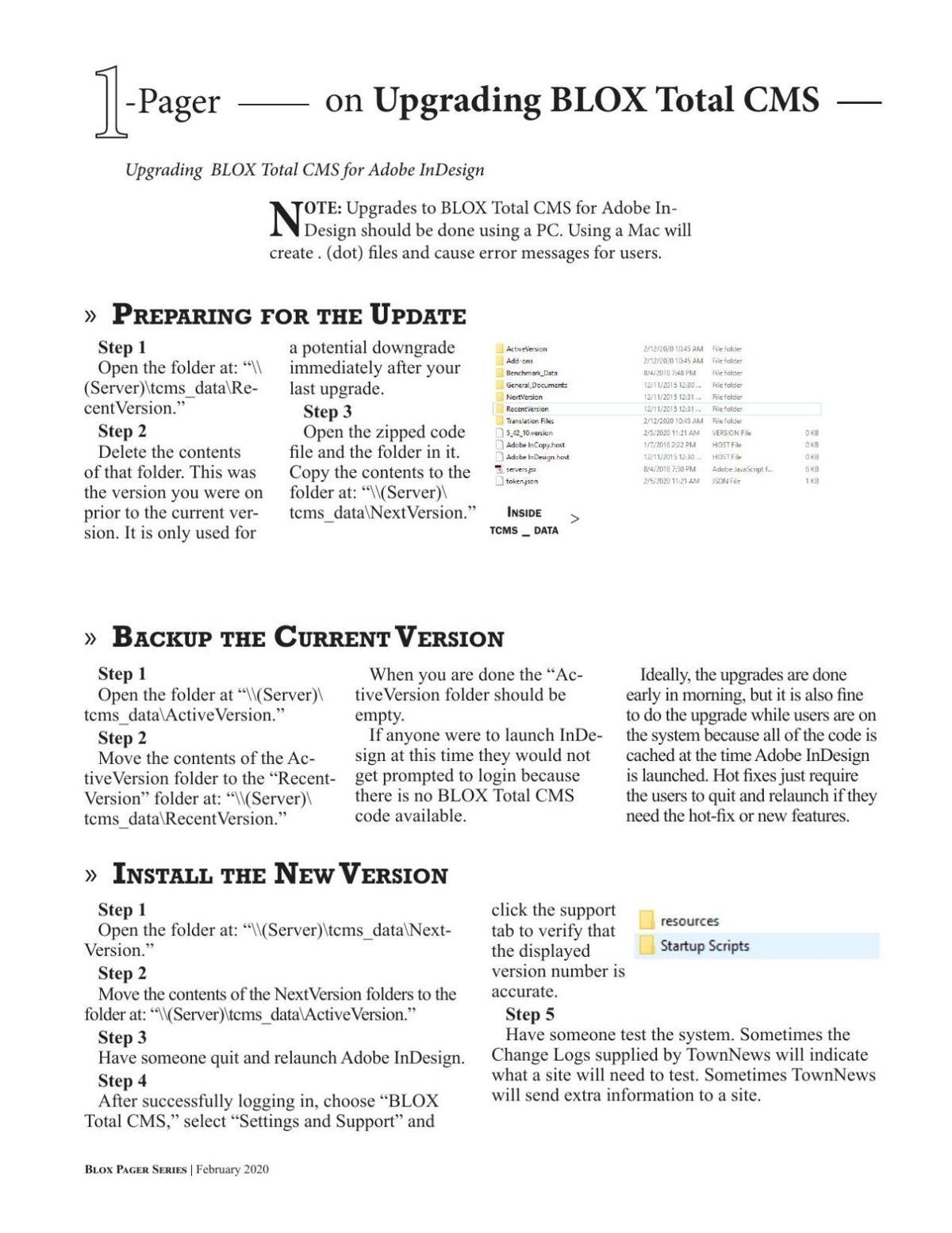 Upgrading Your BLOX Total CMS InDesign Client Code from all versions prior to 6.0