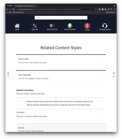 Related Content Styles