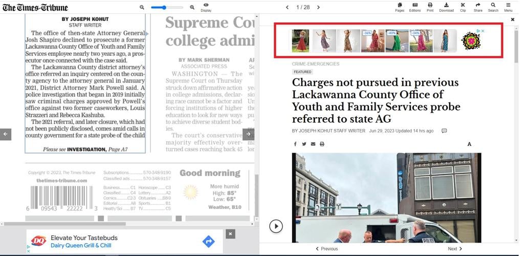 e-Edition Top of Storyview