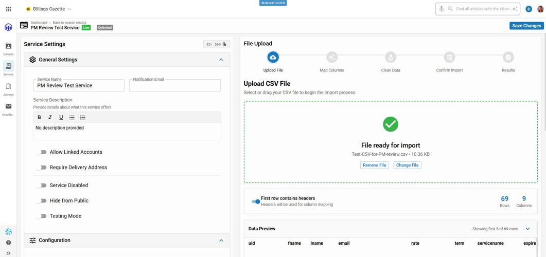 AI Smart Subscriber Upload