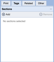 Asset Tags: Sections, Keywords and Flags