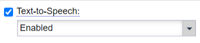 text to speech dropdown
