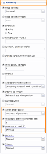 PageCustomizationsAdvertising