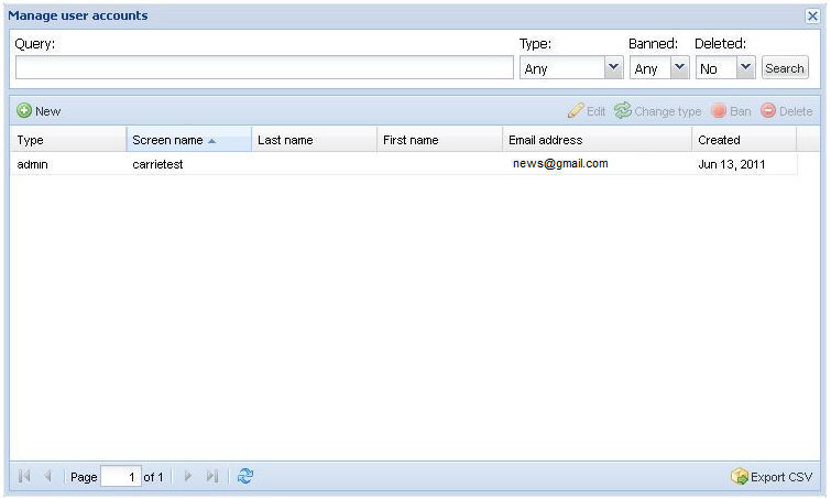 manage user accounts | subscription | community