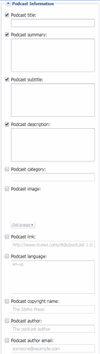 Podcast Page Customizations
