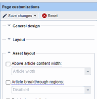 How to configure the Breakthrough Ads article presentation mode