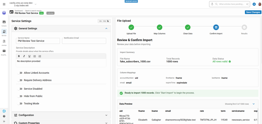 AI Smart Subscriber Import - 4 import, clean ready