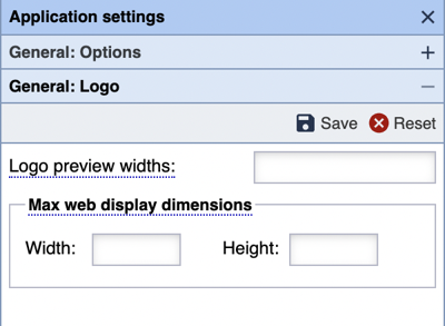 Business Directory Application Settings General Logo