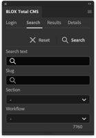 How do I search for and open image assets?