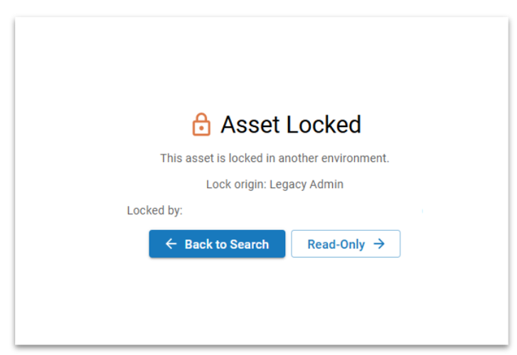 Asset Locked message for authors from different sources