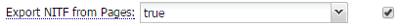 Export NITF from Pages: