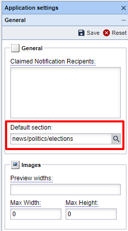 Election Stats: default section