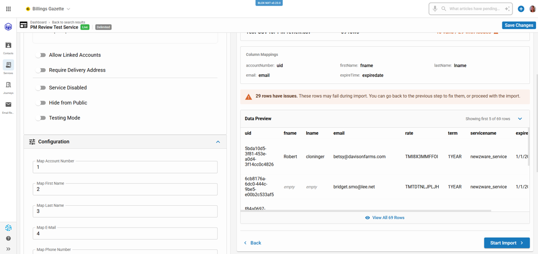 AI Smart Subscriber Import - 4 import