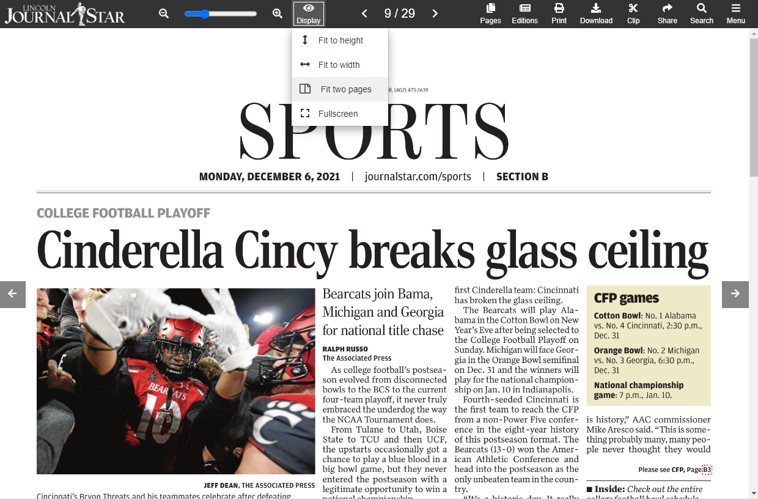 BLOX Live E-Edition Display options