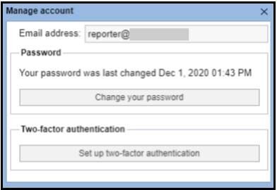 Manage Account