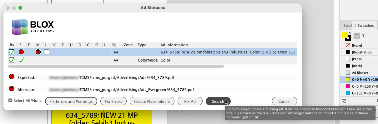 3837 Ad Statuses Search Button tool tip.png