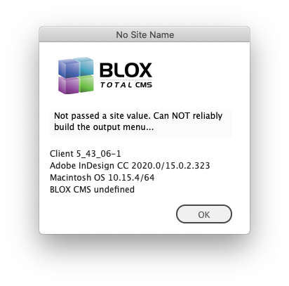 No Site Sent to Update The Output Menu.png