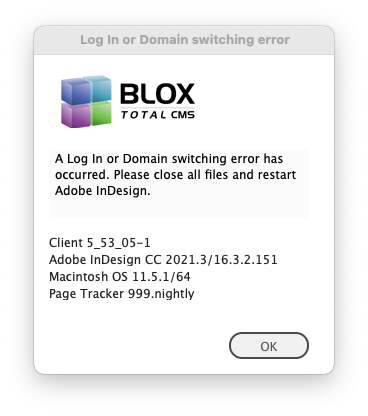 3390 Log In or Domain switching error