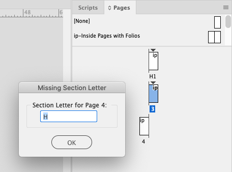 3208 Select Section for Added Page