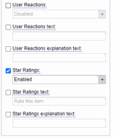 How do I enable Star Ratings?