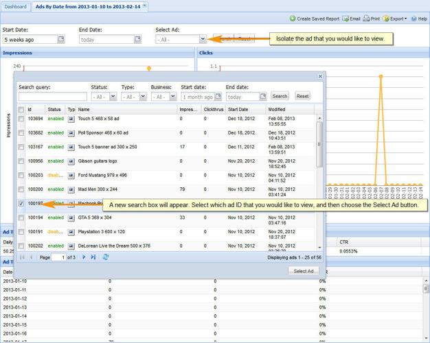 Ads by date isolated