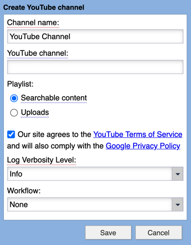 YouTube Syndication Channel