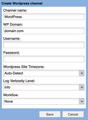 WordPress Syndication Channel