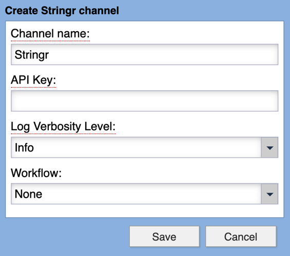 Stringr Syndication Channel