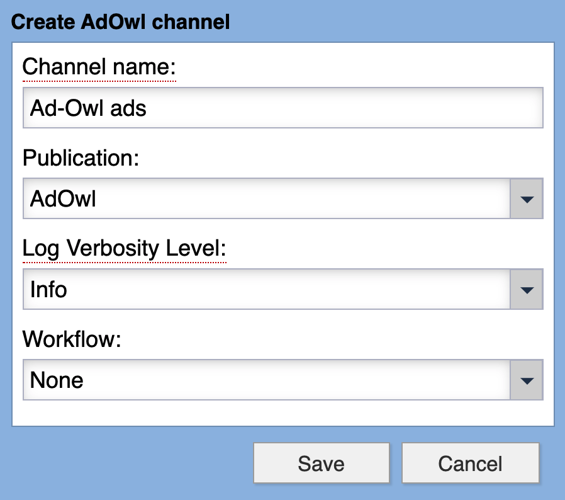 AdOwl Syndication Channel