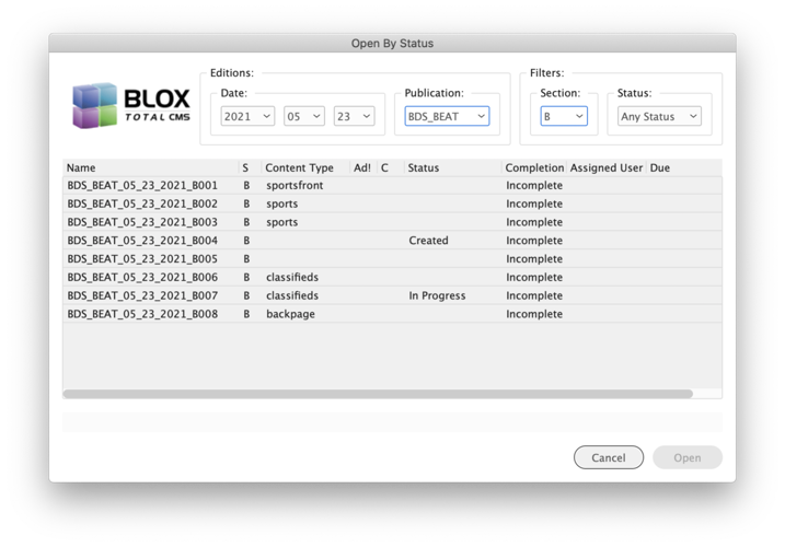 3275 Open by Status displays Page Content Types.png