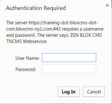 App entry Username and Password