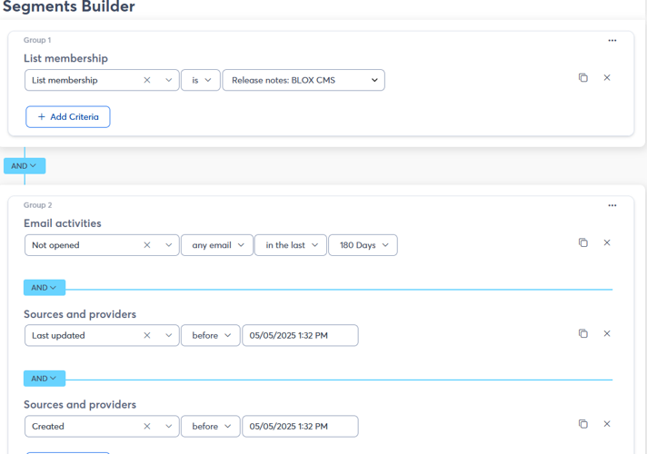 Constant Contact - Re-engagement Segment
