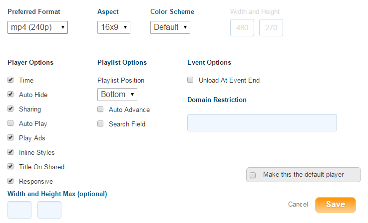 Creating Custom Players