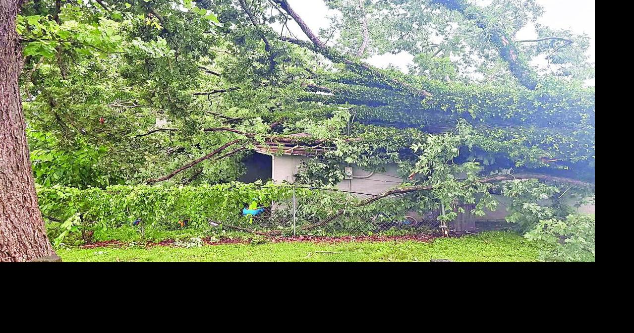 Tuesday storms cause wind damage, power outage