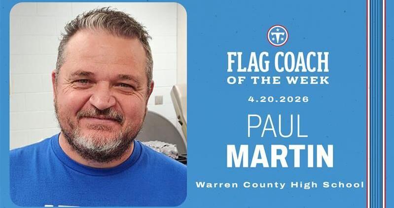Paul Martin named Tennessee Titan's "Flag Coach of the Week"
