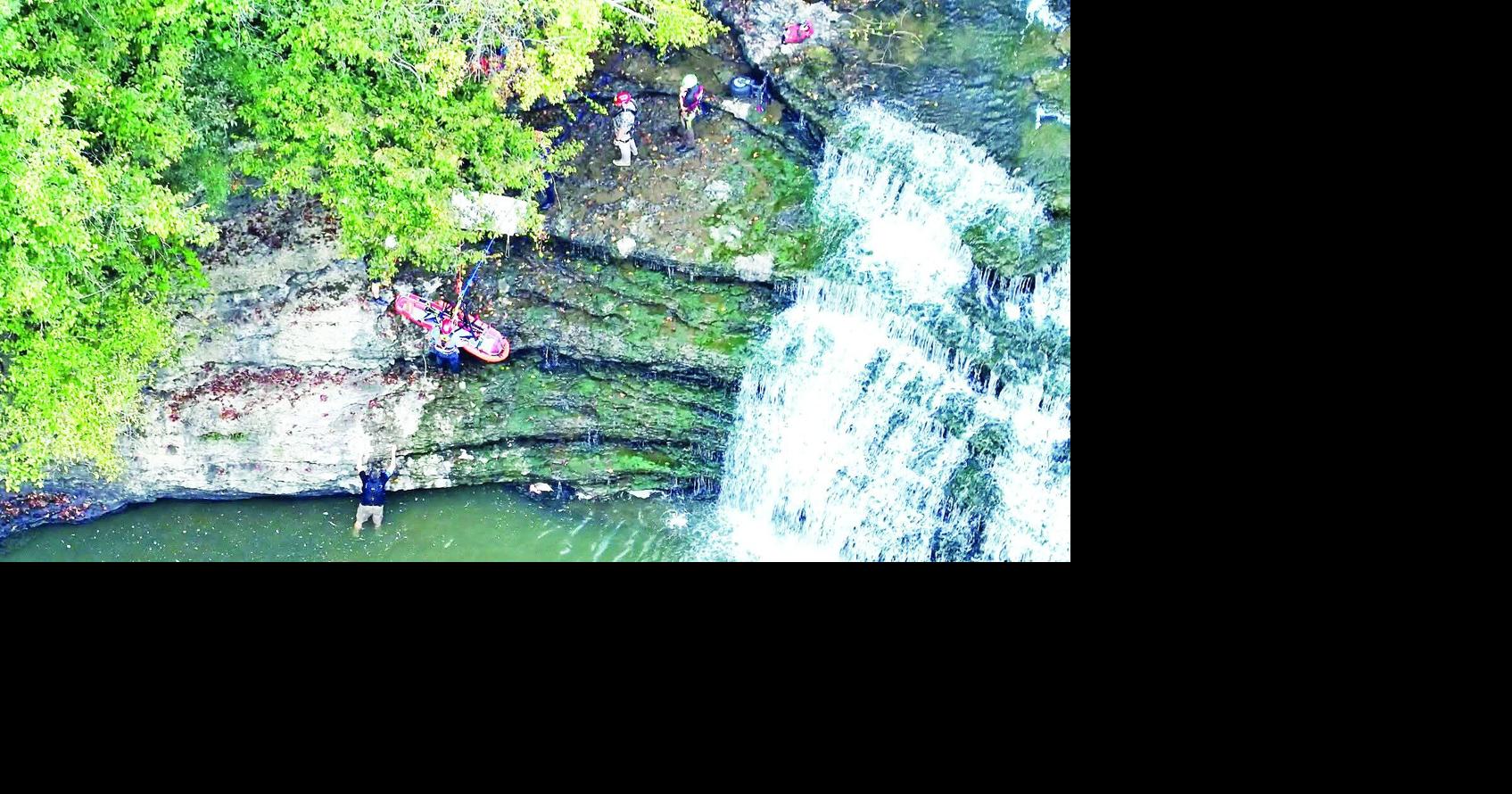 Rescue Squad assists injured hiker at Burgess Falls