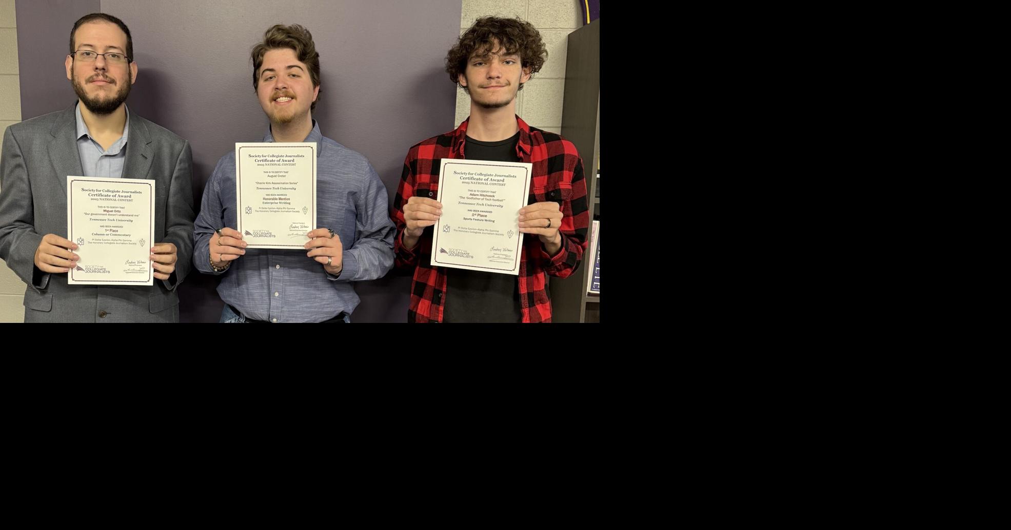 Tennessee Tech student journalists earn national recognition